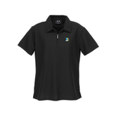 COPL Womens Micro Waffle Short Sleeve Polo
