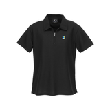COPL Womens Micro Waffle Short Sleeve Polo