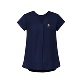 COPL Womens Kayla V-Neck Pleat Blouse