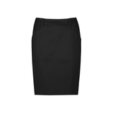 COPL Womens Mid Waist Stretch Chino Skirt