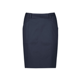 COPL Womens Mid Waist Stretch Chino Skirt