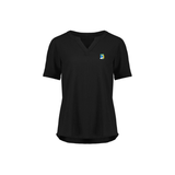 COPL Womens Ruche Short Sleeve Blouse