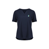 COPL Womens Ruche Short Sleeve Blouse
