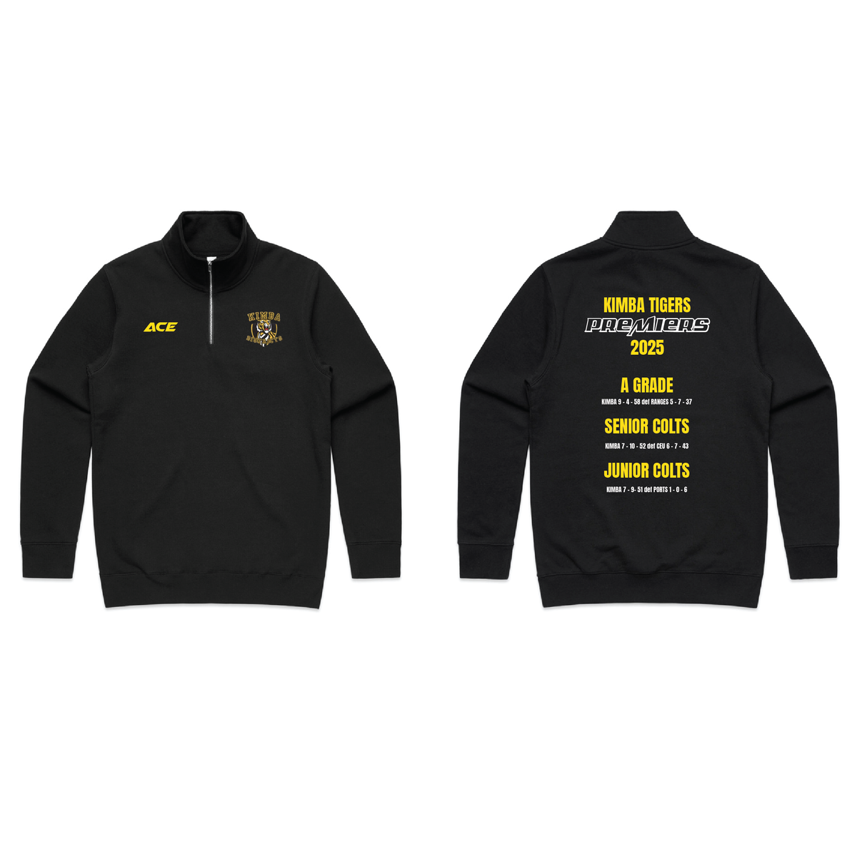 Kimba FNC Logo 3x Premiers 1/2 Zip