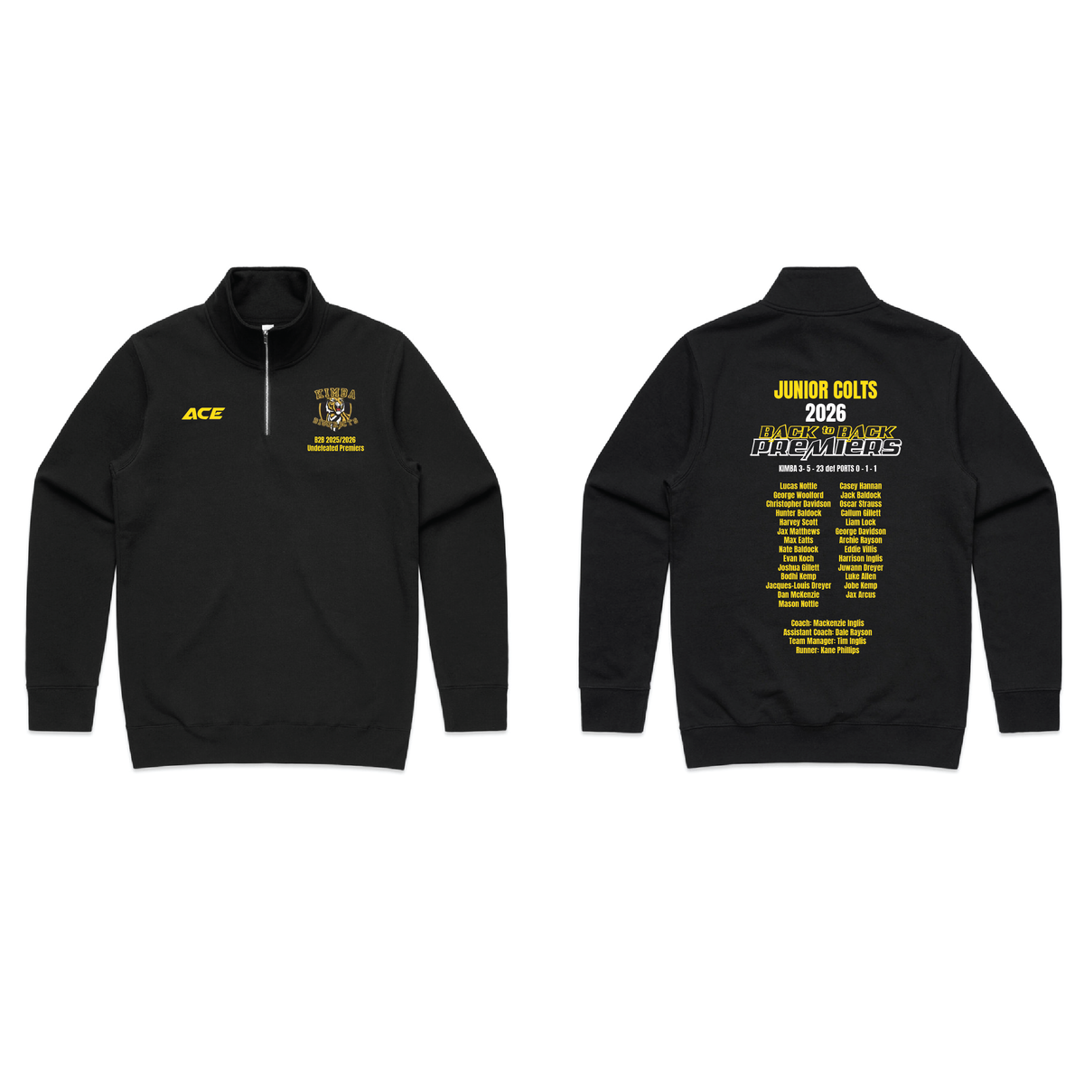 Kimba FNC Jnr Colts Premiers 26 1/2 Zip