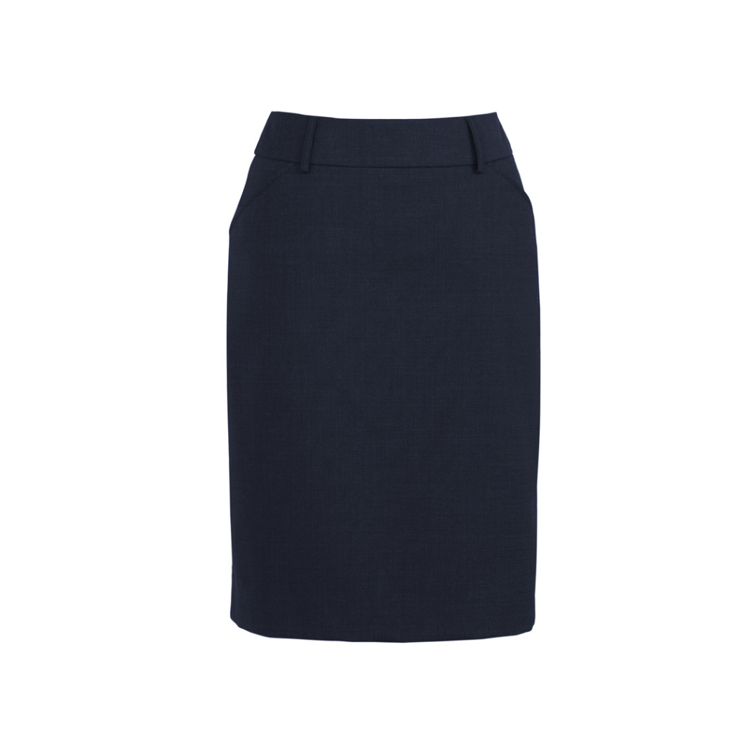 COPL Womens Comfort Wool Stretch Multi-Pleat Skirt
