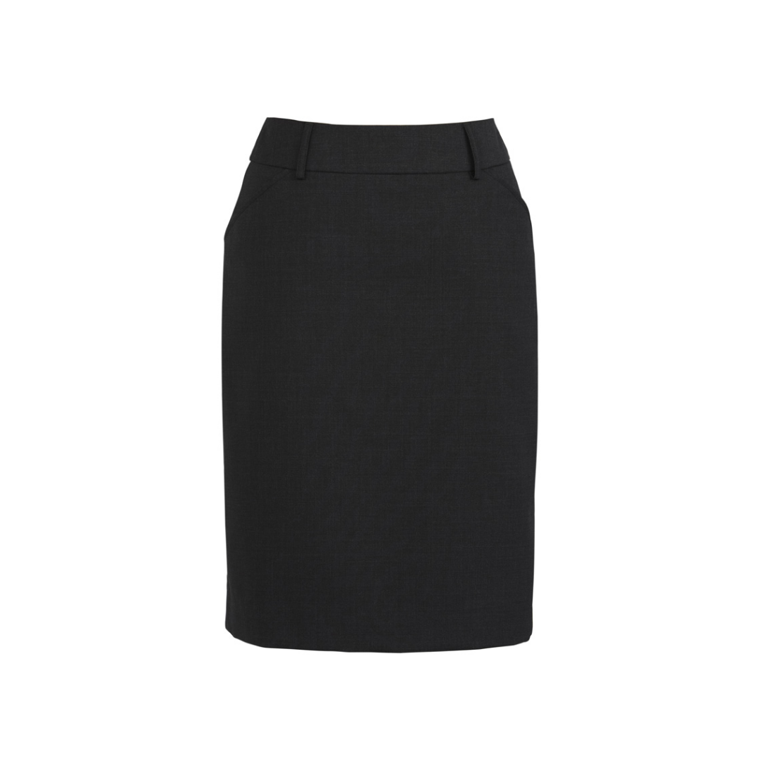 COPL Womens Comfort Wool Stretch Multi-Pleat Skirt