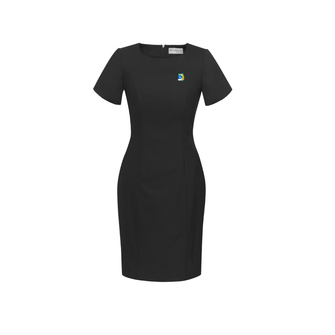 COPL Womens Comfort Wool Stretch Short Sleeve Shift Dress