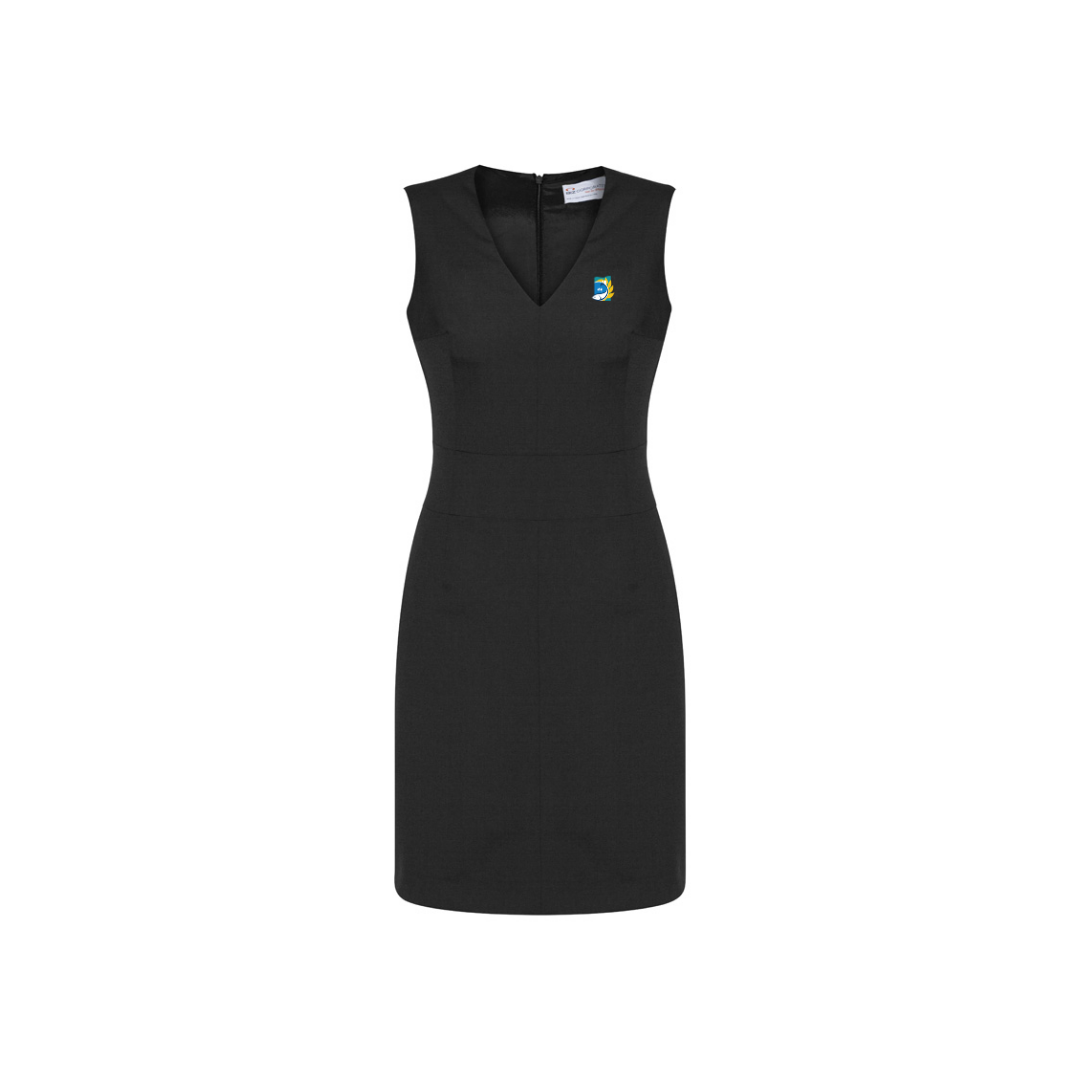 COPL Womens Comfort Wool Stretch Sleeveless V-Neck Dress