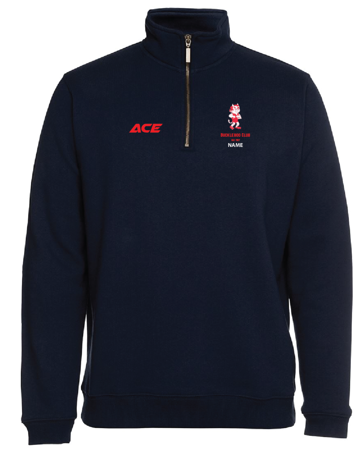 Buckleboo Club 1/2 Zip - Demon