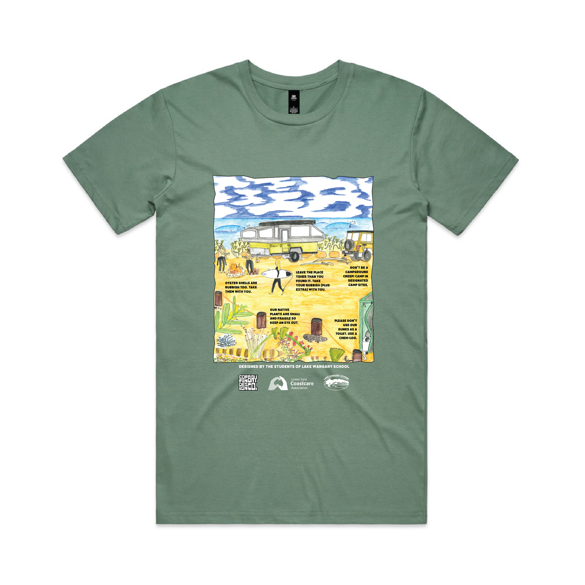 Lake Wangary Coast Care Tee