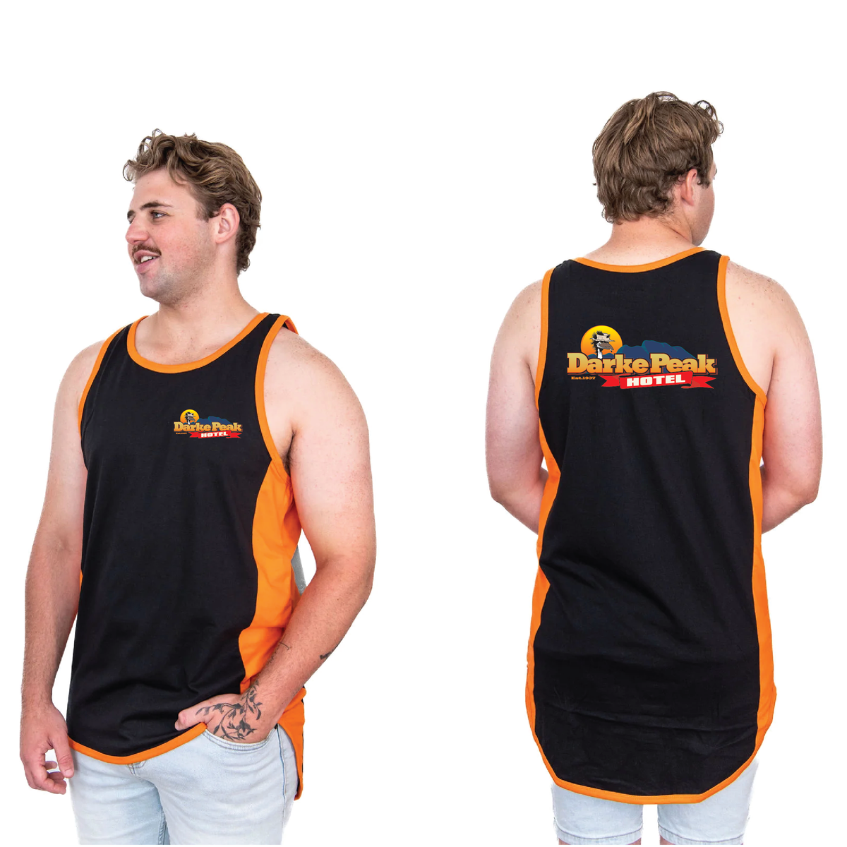 Dark Peake Hotel Shearers Singlet