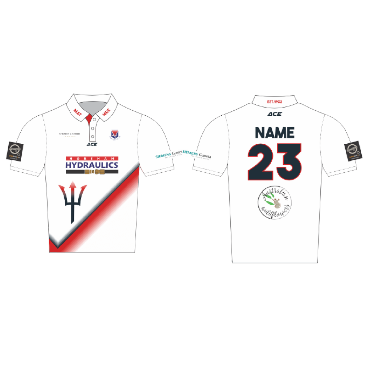 Laharum CC Playing Shirt - White