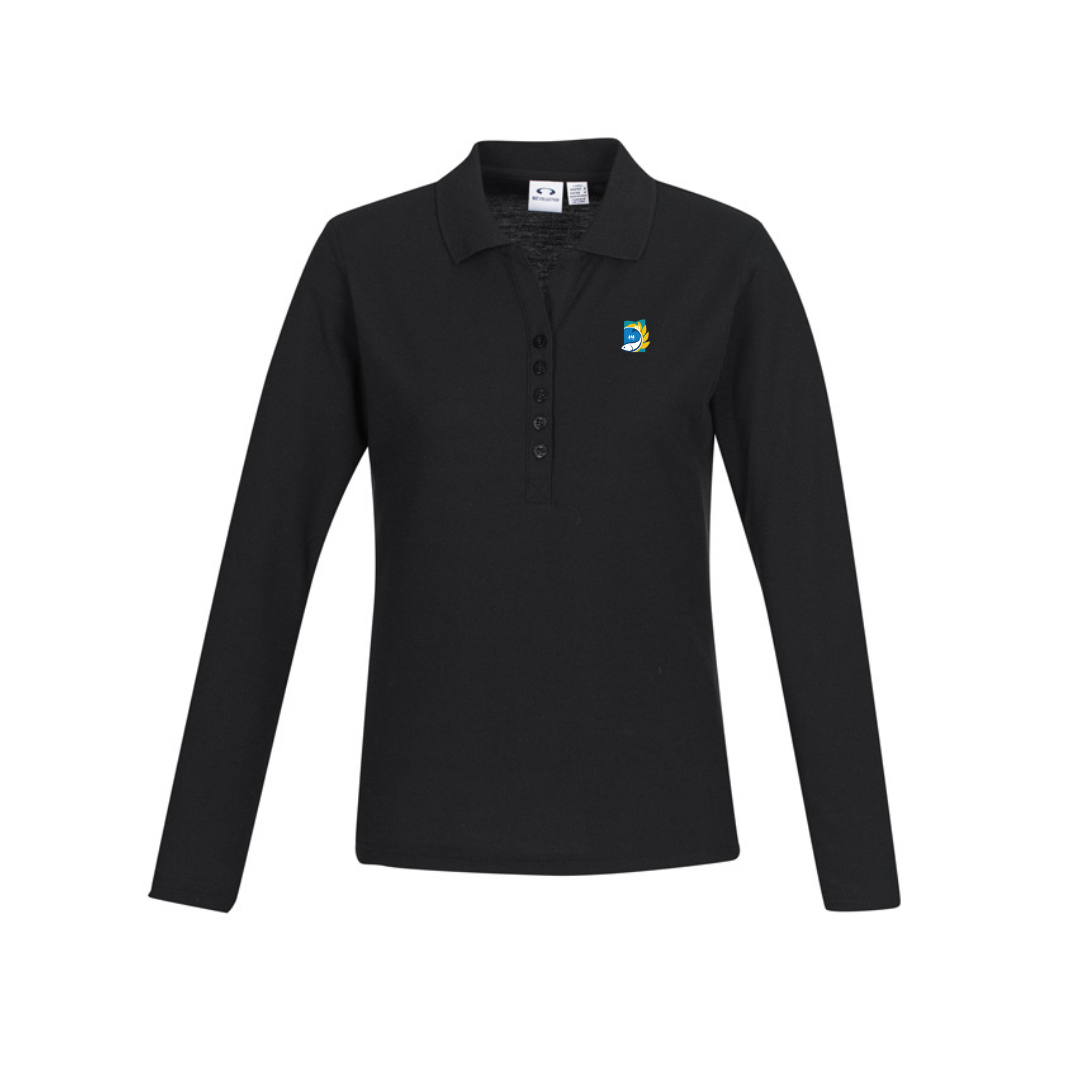 COPL Womens Crew Long Sleeve Polo