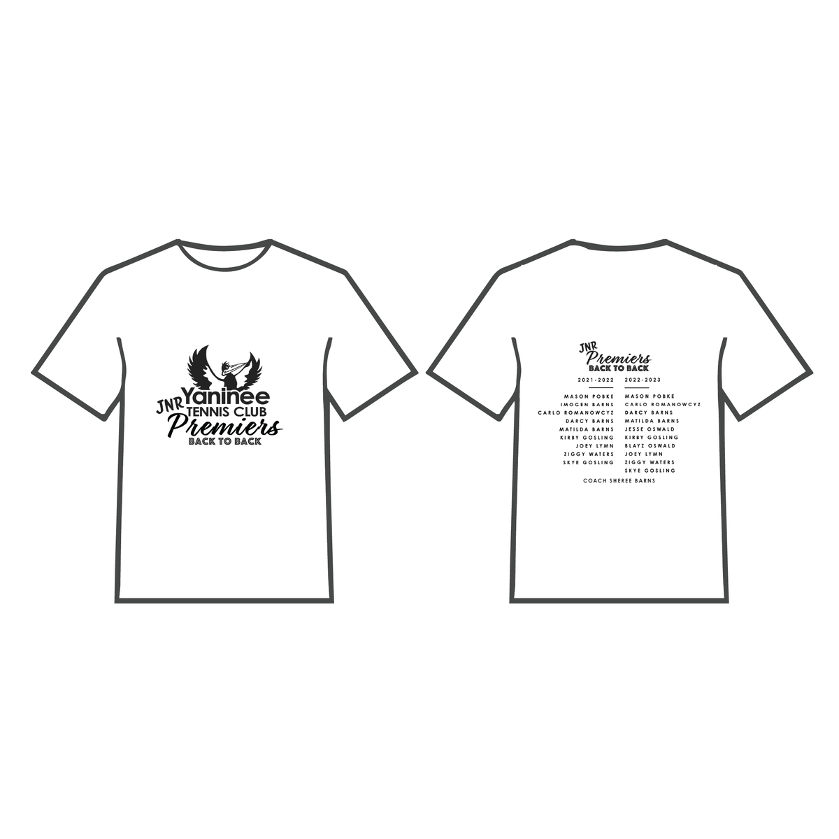 Yaninee Tennis Club Premiers Tee