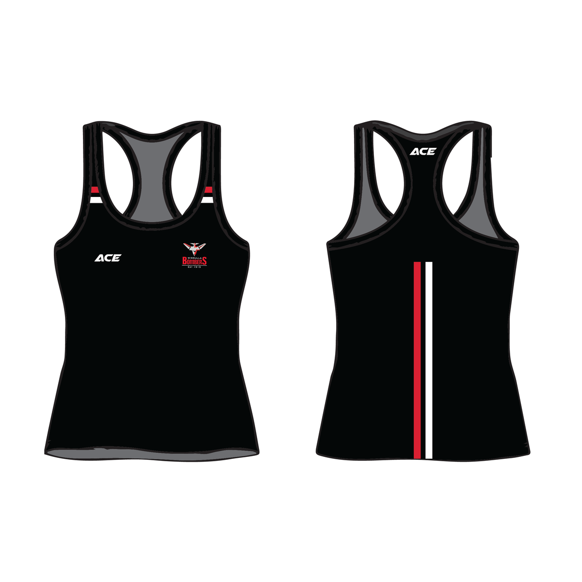 Wirrulla Bombers Singlet (RACERBACK)